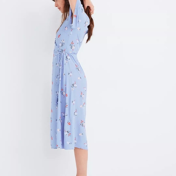 Madewell Button-Wrap Midi Dress in Aloha Floral - Picture 10 of 11